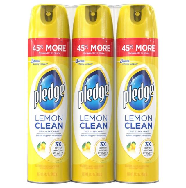 Rental store for Pledge Lemon Scented Cleaner  Can in Boston MA