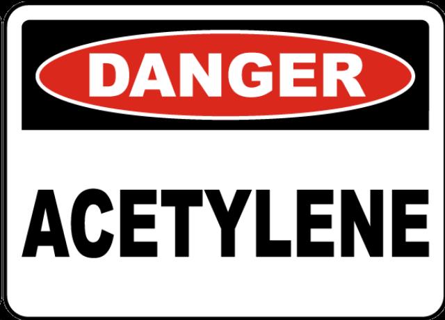 Rental store for Danger Acetylene Sign 167 - 10 x14 in Boston MA